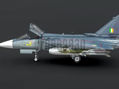 LCA Tejas MK1 Low-poly 3D model