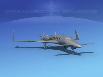 Beechcraft Starship 2000 BM 3D model