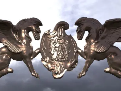 Medieval Crest Collection 2 3D model