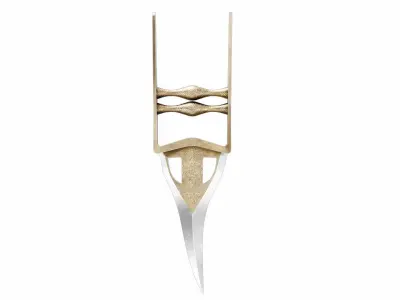 Katar dagger collection Low-poly 3D model