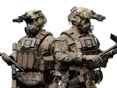 OPSCORE FAST SFHC BALLISTIC HELMET Low-poly 3D model