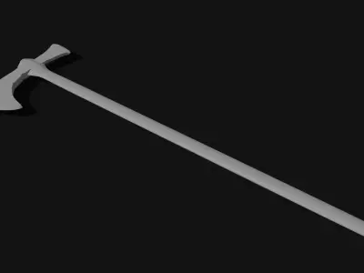 Viking axe 2 Low-poly 3D model