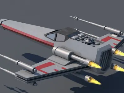 Star Wars X-Wing Free 3D model
