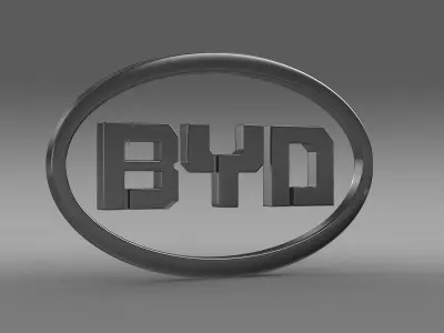 BYT Logo 3D model