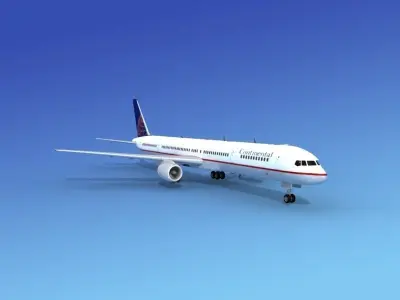 Boeing 757-300 Continental  3D model
