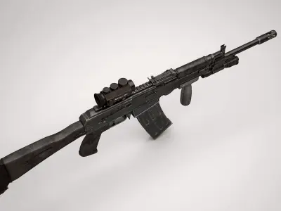 Sayga-12K rifle 3D model