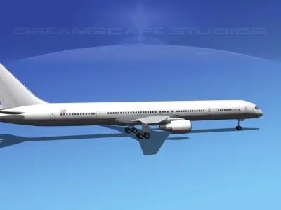 Boeing 757-300 LP SS Low-poly 3D model