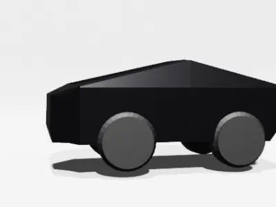 tesla cyber truck Free low-poly 3D model