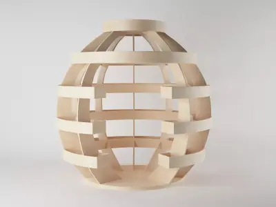 Planter grenade lamp 3D model