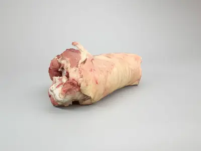 Raw Pig Leg Part Low-poly 3D model