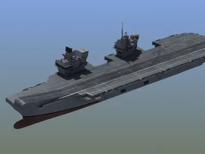 Queen Elizabeth Class Carrier LD1 3D model