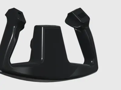Cessna 172 style Yoke for DIY flight simulator 3D print model