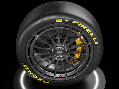 Pirelli Slick 245 620 R17 DM 3D model