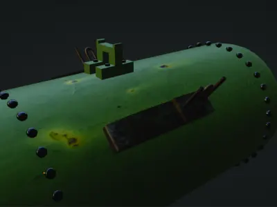 Atomic Bomb Little boy Free low-poly 3D model