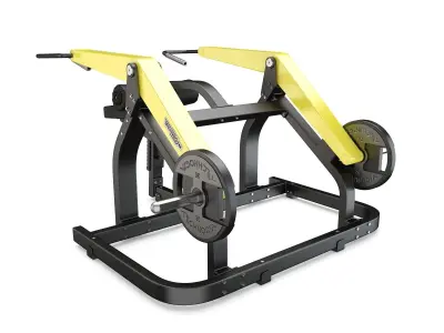 Technogym - Plate Loaded - Seated Dip 3D model