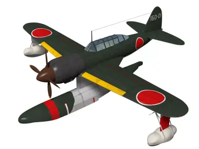 Kawanishi E15K Shiun Norm 3D model