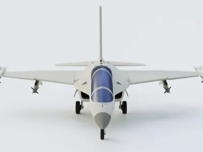 M346FA - FIGHTER ATTACK LIGHT COMBAT AIRCRAFT - Low-poly 3D model