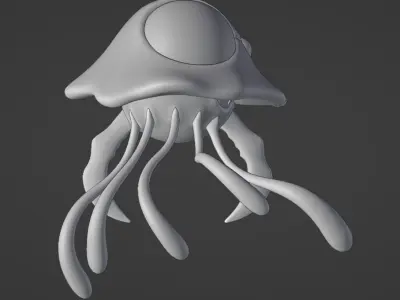 Tentacruel Pokemon 3D Low-poly 3D model