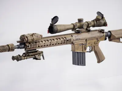 KAC M110k1 Low-poly 3D model