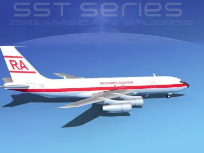 Boeing 707-320 SS Richrads Aviation 3D model