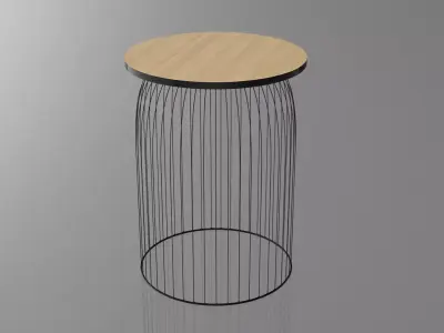 Bird Cage Stool 3D model