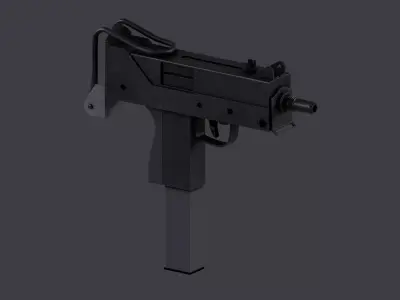 Ingram MAC-10 Low-poly 3D model