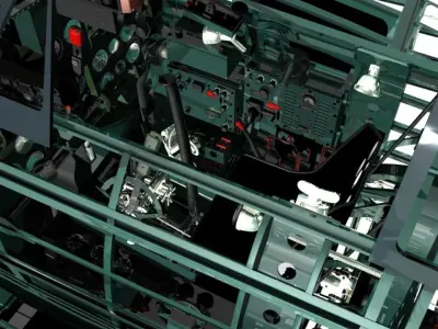 Mitsubishi A6M Zero framework 3D model