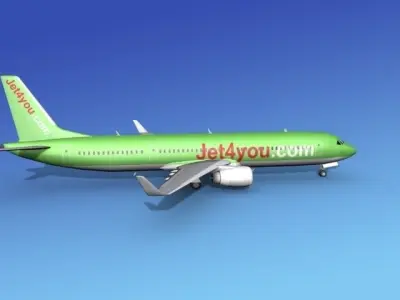 Boeing 737-900ER Jet4You 3D model