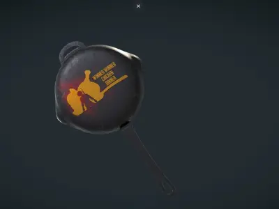 Pubg pan 3D Model Low-poly 3D model