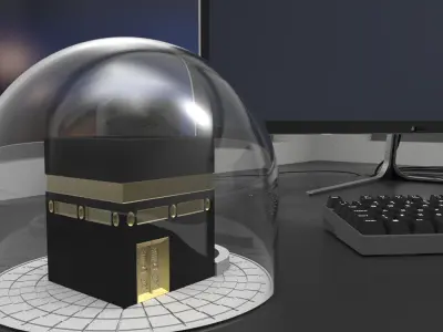 Khana Kaaba -Muslim Holy Building in Makkah 3D print model