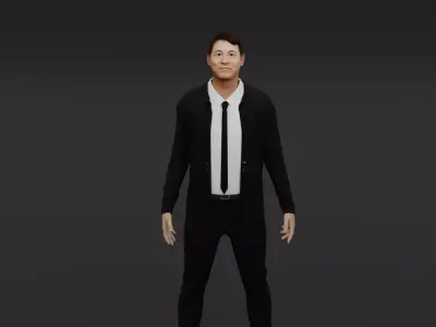 jet li Low-poly 3D model