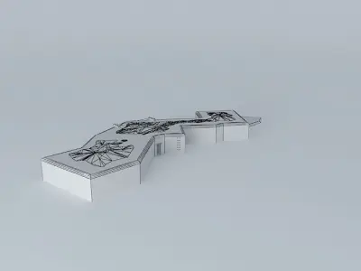 Coastal Artillery Bunker Batterie Oldenburg Free 3D model