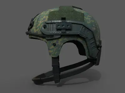 Helmet combat military Scifi  Low-poly 3D model