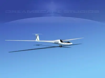 Glaser Dirks DG-200 15-metre Sailplane V02 3D model