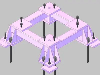 26393-Base for robot NACHI-NC510-Hight 300 3D model