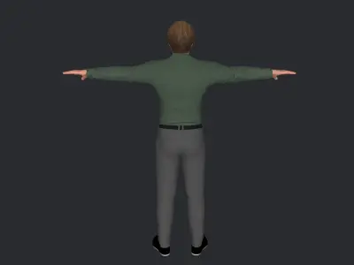 Larry Bird Hyper Realistic Full Body Rigged Character 3D model