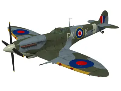 Supermarine spitfire Mk-IX 3D model