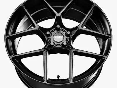 American Racing AR924 Crossfire Wheel Satin Black Low-poly 3D model