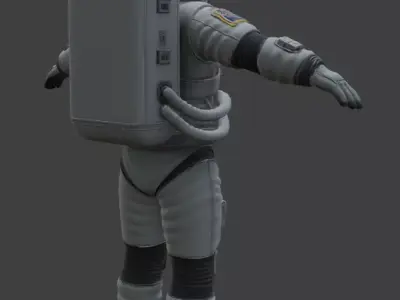 Realistic Astronaut Space Suit 3D model 3