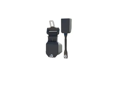 3D Seat Belt Model - Vehicle Interior Safety Accessory Low-poly 3D model