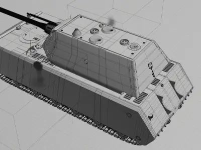 Pzkpfw VIII Maus - German WWII Tank 3D model