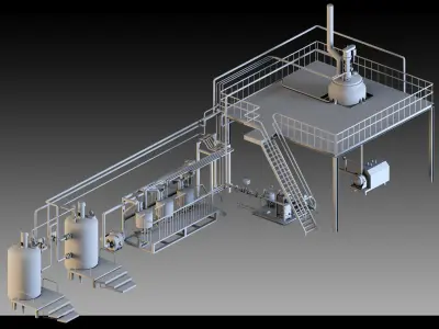 Petrochemical Unit- Vol 03 3D model