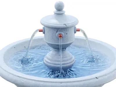 Rochefort Fountain 3D model