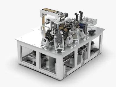 Automatic Disposable Cup Production 3D model