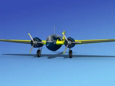Martin B-10 V02 USAAC 3D model