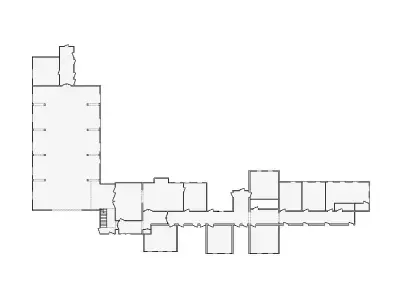 Commercial Interior Sketch - 7001-7500 SF - Xactimate 3D model
