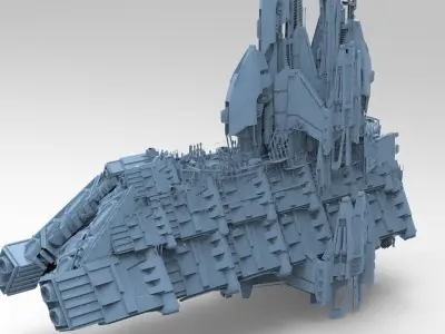 Desert Sail Barge 1 Vessal 3D model