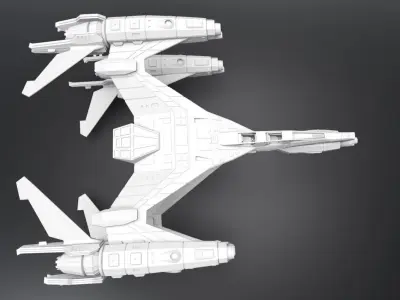 Babylon5 Thunderbolt scale model 3D print model