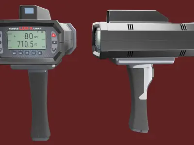 LIDAR Police Speed Gun 3D model