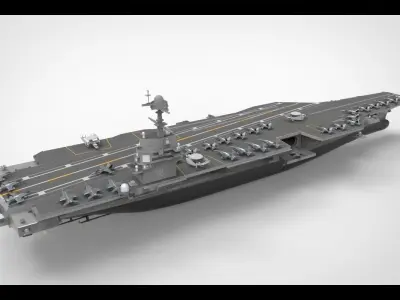 uss gerald r ford cvn 78 3D model